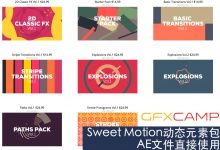 AE预设Sweets Motion动态元素包MG神器栏目包装设计师必备工程-天天素材网