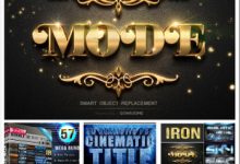 GraphicRiver 8个3D文字特效样式-天天素材网