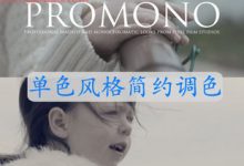 FCPX插件 ProMono 单色风格简约调色 for Final Cut Pro X-天天素材网