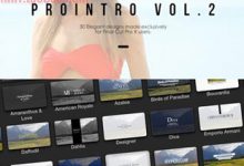 FCPX插件 ProIntro V2 标题信息创意设计模板            FCPX插件：30种优雅简约字幕标题信息创意设计效果  ProIntro V2-天天素材网