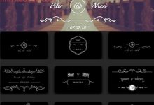 Final Cut Pro X 插件 10组时尚花纹生长婚礼名字日期标题 第一季-天天素材网