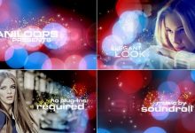 精美闪耀光芒粒子图文展示 优雅时尚浪漫婚礼文艺晚会相册AE模板-天天素材网