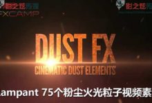 Rampant 75个粉尘火光粒子视频素材-天天素材网