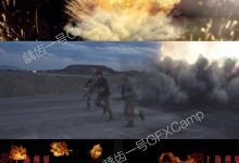 44组动作枪战战争电影炸弹爆炸火焰燃烧特效合成4K高清视频素材-天天素材网