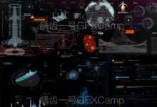 AE模板-高科技军事信息化动态元素包Quantum HUD Infographīc V2-天天素材网