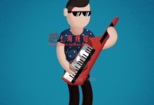 AE教程：扁平化二维卡通角色人物MG动画教程(含工程文件)-天天素材网