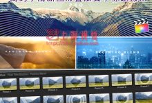 FCPX 插件：30组简约小清新图形叠加文字标题动画 ProIntro Blend-天天素材网