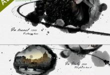 【AE模版44】-水墨企业历史回顾AE源文件视频制作素材-天天素材网