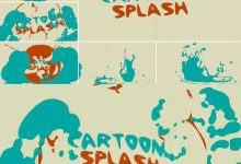 VideoHive MG卡通水花溅开AE模板     卡通爆炸Logo出现，落下后水花四溅-天天素材网