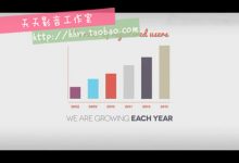 企业推广业绩数据增长图表显示效果 企业宣传开场ae片头模板素材-天天素材网