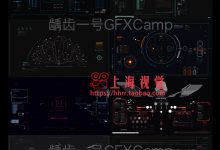 AE模板－炫酷HUD高科技科幻UI指令触控屏幕动画元素 4K-天天素材网