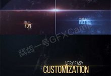 AE模板-漂亮粒子飘动背景文字标题展示-天天素材网