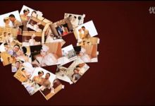 温馨感人同学聚会社团活动婚礼开场片头ae 照片墙 心形照片素材模板-天天素材网
