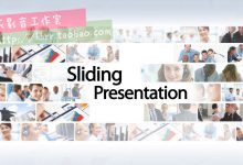 VH1562公司企业形象包装多图片展示滑动滚动原创展示照片墙AE模板-天天素材网