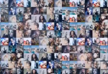 10个样式企业宣传片开场 多图片汇聚成LOGO照片墙效果ae模板素材-天天素材网