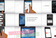 苹果IPHONE三星智能手机移动APP交互应用宣传推广工程AE模板素材-天天素材网
