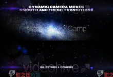 AE模板-宇宙银河星空粒子穿越文字爆炸破碎年会震撼开场-天天素材网