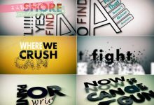 赶鸭子字幕 AE具象化 创意十足歌词文字字幕排版动画 AE模板-天天素材网