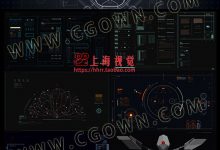 AE模板高科技科幻HUD模块化数据UI指令触控屏幕动画元素4K纯工程-天天素材网