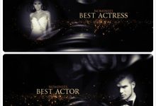 AE模板-金色琉璃质感粒子颁奖典礼晚会明星人物优秀员工颁奖宣传片开场-天天素材网