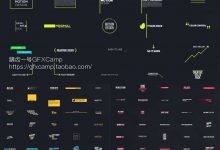 AE模板-305个创意简洁扁平化简洁MG图形动画时尚人名字幕条文字标题动画-天天素材网