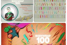 AE模板-美式动漫画动感抽象手绘卡通MG动画路径线条元素-天天素材网