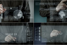 震撼大气 企业广告宣传开场 触摸屏式高科技类AE片头合集素材模板-天天素材网