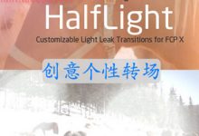 FCPX插件 HalfLight 镜头漏光效转场15组 for Final Cut Pro X-天天素材网