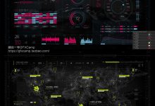 AE模板-500+高科技HUD医学生物化学地理地图显示屏UI元素动画-天天素材网