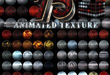 AE模板-75+火焰岩石三维文字材质包动态Element 3D / E3D材质贴图预设工程-天天素材网