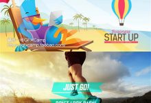 超级大气大牌时尚简约现代栏目包装扁平化MG文字动画标题字幕排版AE模板-天天素材网