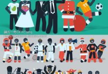 AE模板-卡通火柴人抽象线条MG模板动画人物角色服装动作工具包-天天素材网