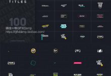 AE模板-时尚清新扁平化标题文字MG动画运动排版人名字幕条 第二季-天天素材网