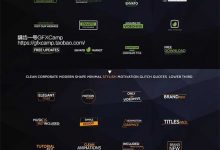 AE模板-160个简易实用栏目包装宣传片文字标题人名字幕条动画-天天素材网