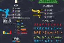 AE模板-扁平化创意现代科技体育赛事奥运会介绍比分预告栏目包装MG动画-天天素材网