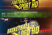 AE模板-足球篮球体育游戏比赛事粒子消散能量电流Logo展示-天天素材网