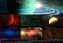 FCPX插件:震撼宇宙星球星云地球星星银河空间环境视频特效插件 ProDrop Space-天天素材网