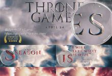 AE模板-云层穿梭大气震撼3D文字电影游戏标题片头开场预告片 下载-天天素材网