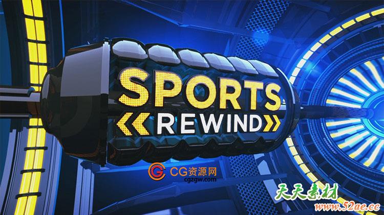 Cinema 4d教程LyndaC4D AE运动图形制作体育节目展示 附工程文件-天天素材网