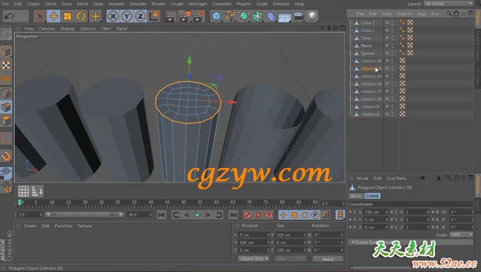 C4D快速关闭多边形孔洞插件C4DZone Quad Caps 1.0-天天素材网