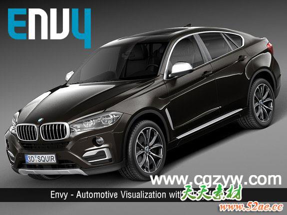 VRay for C4D汽车渲染视频教程Envy Automotive Visualization withVRay for C4D-天天素材网