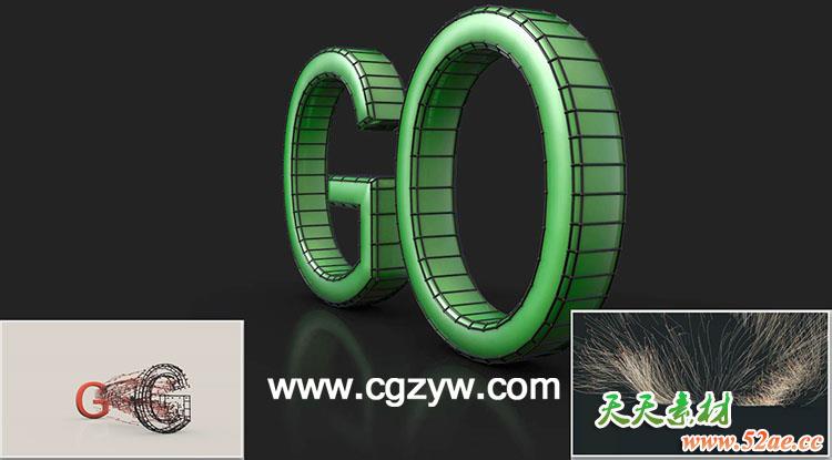 C4D线框插件预设 Volumetric Wireframe R12-R16 Win/Mac + 教程-天天素材网