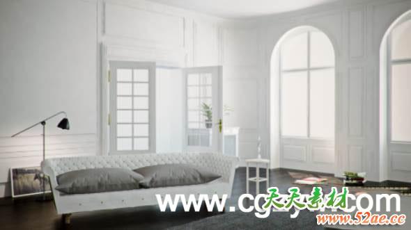 C4D Vray室内渲染教程VrayForC4D 含工程文件-天天素材网