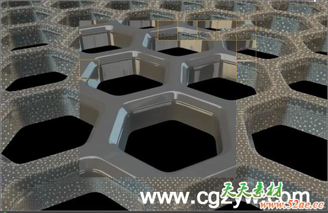 C4DR16制作六边形建模教程 Making a 3D Hexagon Mesh-天天素材网