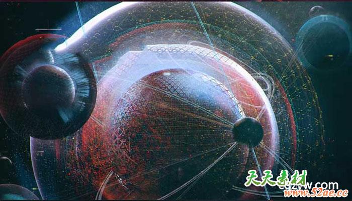 PSAIC4D电影大师级教程HUD高科技科幻UI数据概念平面设计电影特效合成流程-天天素材网