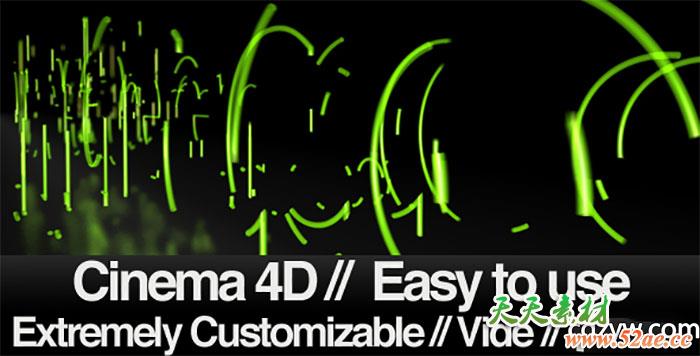 AEC4D模板-三维字体路径描边动画 Type Trace Eraser 下载-天天素材网
