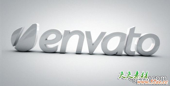 AEC4D模板-优雅简洁3D文字动画开场 Elegant 3D Intro 下载-天天素材网