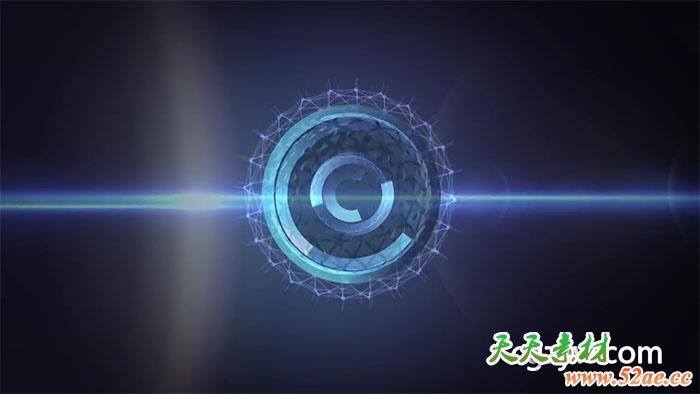 C4D制作全息投影高科技地球教程 Creating a Holograph Element in Cinema 4D and After Effects-天天素材网