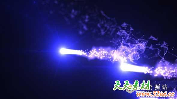 AEC4D制作Plexus拖尾粒子效果动画教程 Plexus Particle Trail Animation Tutorial-天天素材网