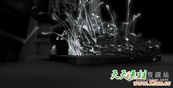 C4d模板-ID标志抽象生长动画Surreal I-天天素材网